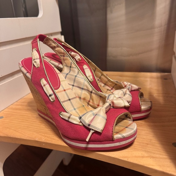 Coach wedge heels women’s size 8 - Picture 1 of 7